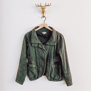 Beulah Women's Army Green Button Front Jacket Size Small